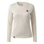 Field Track women long sleeve jersey kaus lari wanita lengan panjang broken white