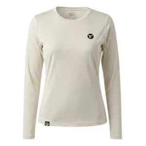 Field Track women long sleeve jersey kaus lari wanita lengan panjang broken white